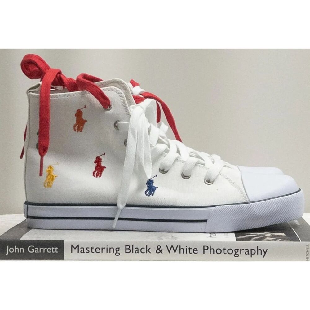 Polo Ralph Lauren — Sneakers · Canvas · Sz US 7 / UK 6.5 - Picture 7 of 12
